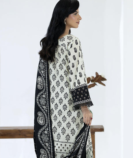 Maya Slub Luxe Khaddar`25 D#1 (Black)