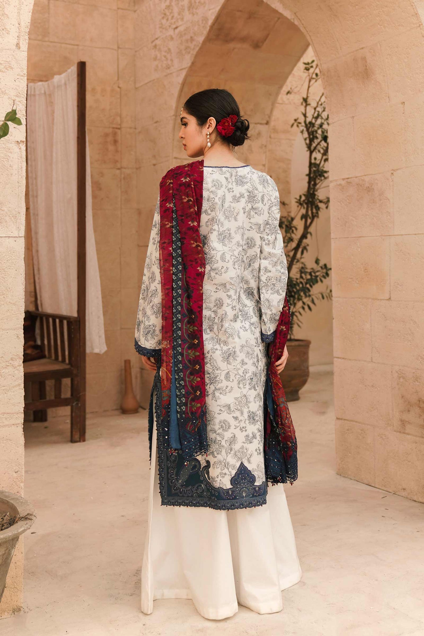 Zara Shahjahan Eid Luxury Lawn`22 D# MEER