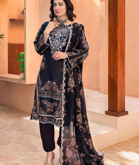 Meeral Bahaar Premium Lawn`26 D#1 (Black)