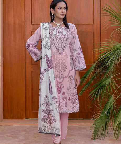 Meeral Bahaar Premium Lawn`26 D#1 (LT Pink)