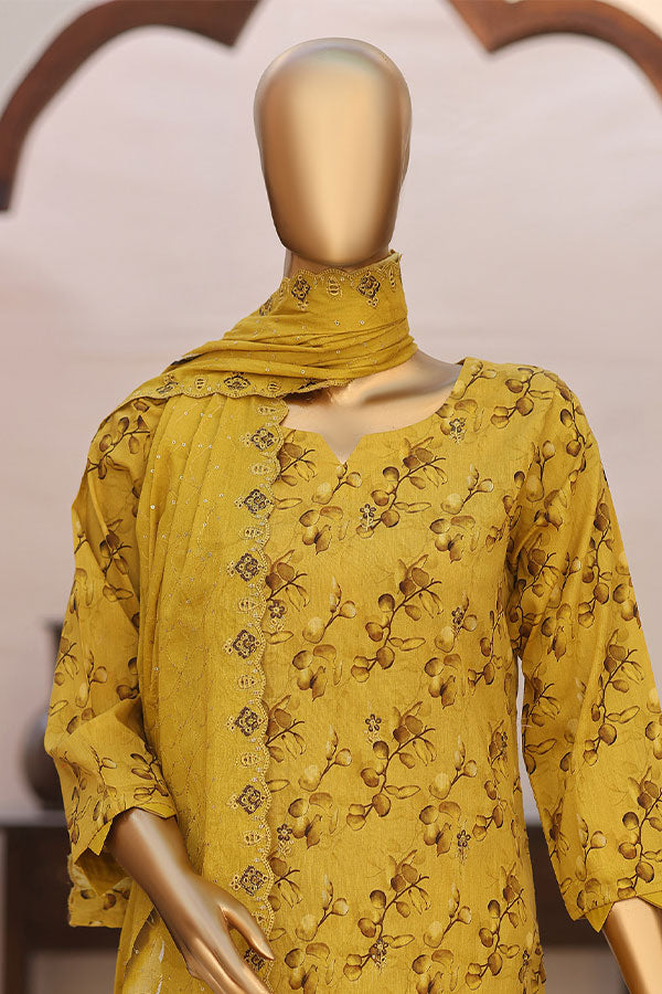 Mi Creation 4D Daman Lawn`26 D#1 (Mustard)