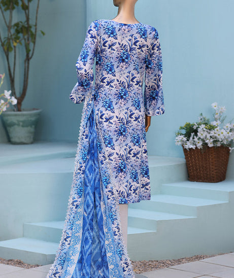 Mi Creation 4D Daman Lawn`26 Vol-2 D#01 BLUE