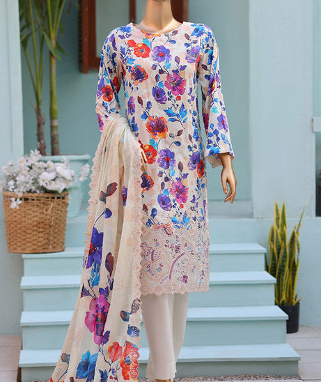 Mi Creation 4D Daman Lawn`26 Vol-2 D#01 FAWN
