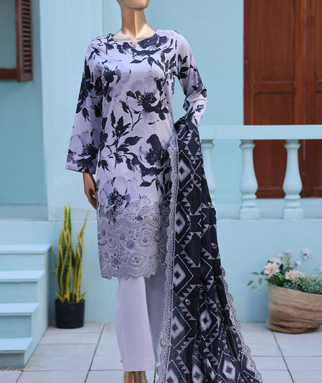 Mi Creation 4D Daman Lawn`26 Vol-2 D#01 L-GREY