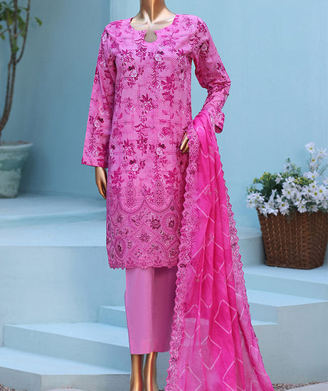 Mi Creation 4D Daman Lawn`26 Vol-2 D#01 PINK