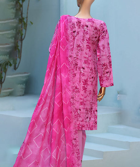 Mi Creation 4D Daman Lawn`26 Vol-2 D#01 PINK