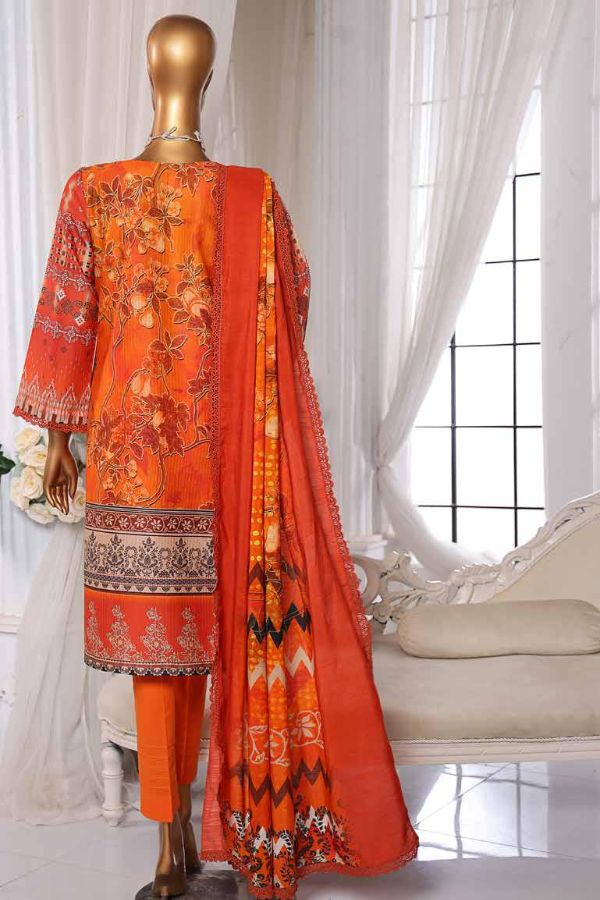 Mi Creation Taana Doriya Lawn`25 (Orange)