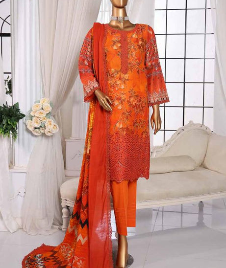 Mi Creation Taana Doriya Lawn`25 (Orange)