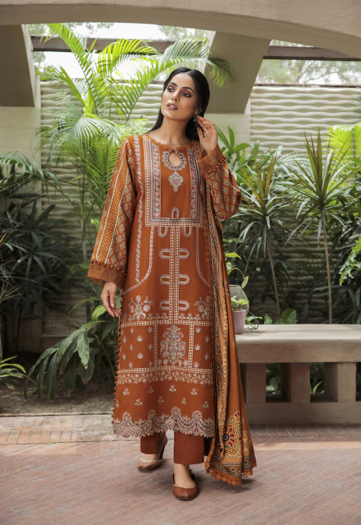Aabyaan Miraal Unstitched Embroidered Linen '22 AL#06 (NORA)