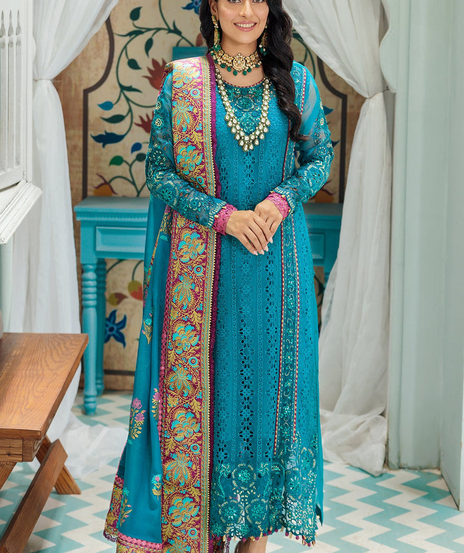 Noor By Sadia Asad Chiffon Laserkari`22 D#5