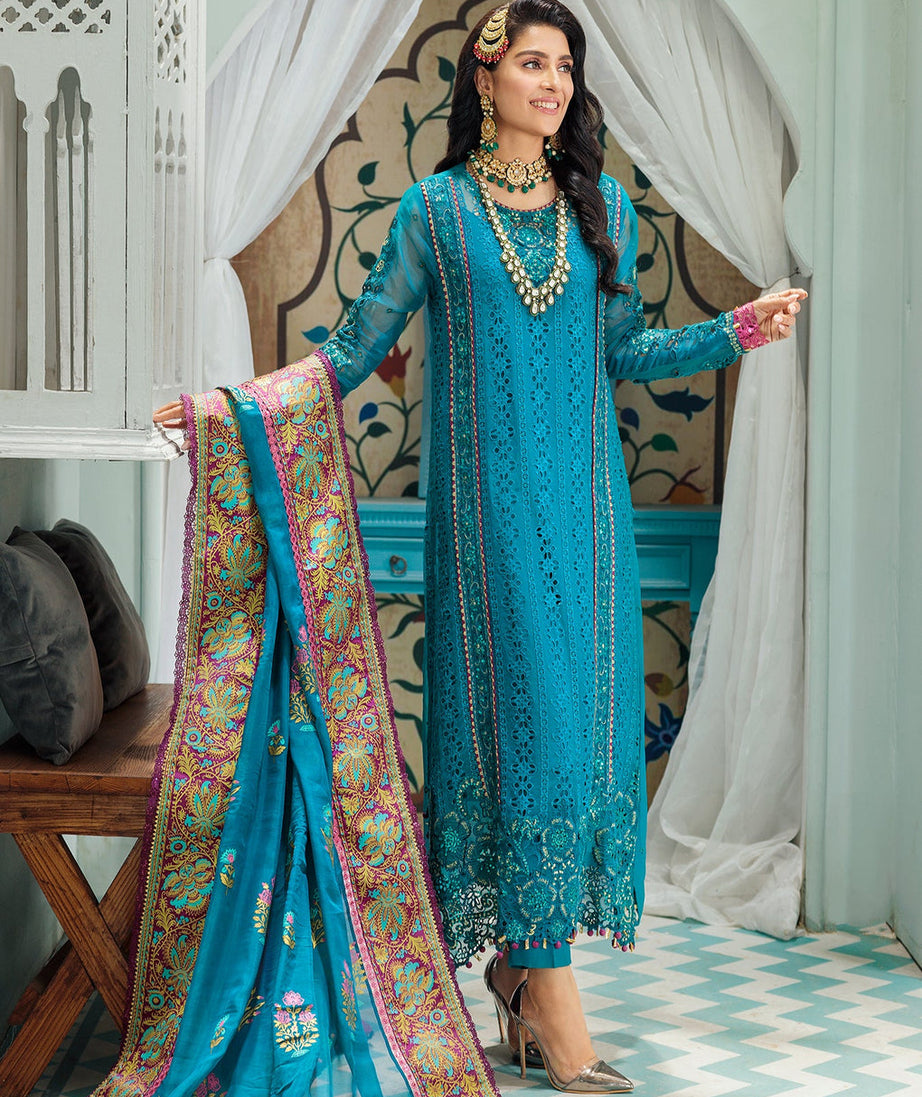 Noor By Sadia Asad Chiffon Laserkari`22 D#5