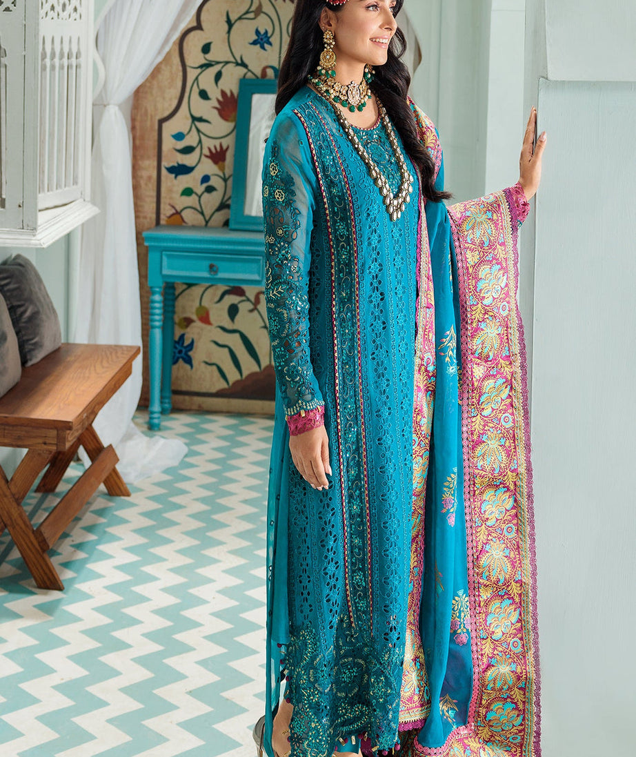 Noor By Sadia Asad Chiffon Laserkari`22 D#5