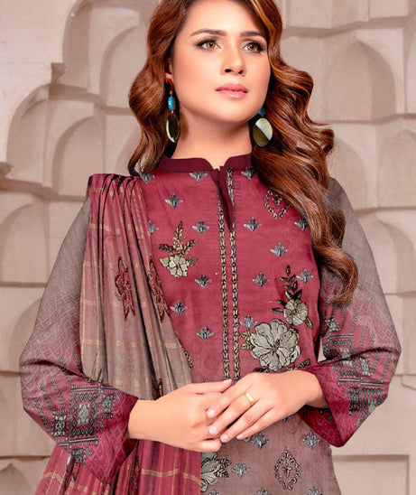 Naimal Nari D/Emb Lawn`23 (T Pink)