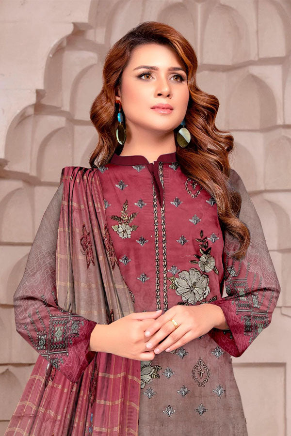 Naimal Nari D/Emb Lawn`23 (T Pink)