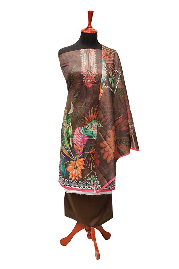Noor Afroz D/Excl Lawn`22 D#318 D Brown