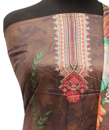 Noor Afroz D/Excl Lawn`22 D#318 D Brown