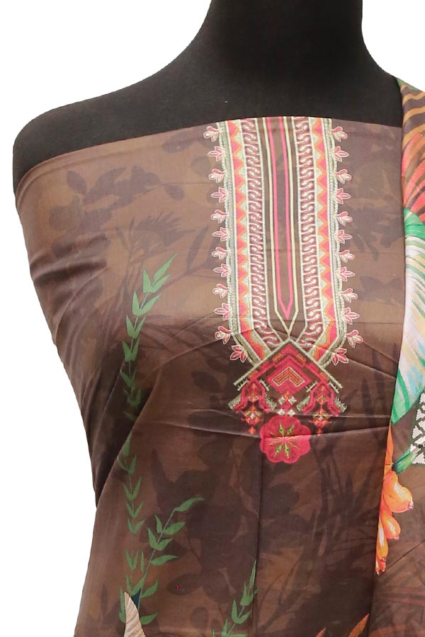 Noor Afroz D/Excl Lawn`22 D#318 D Brown