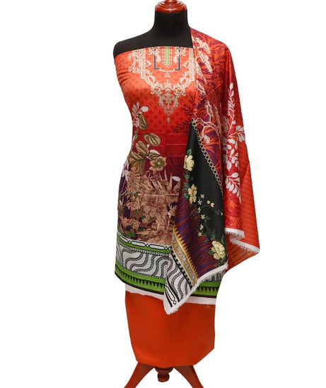 Noor Afroz D/Excl Lawn`22 D#319 Rust