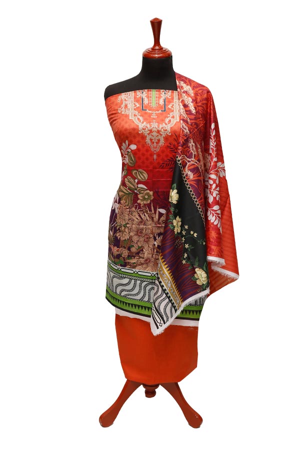 Noor Afroz D/Excl Lawn`22 D#319 Rust