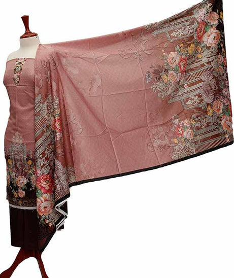 Noor Afroz D/Excl Lawn`21 D#17083 (Chocolate)