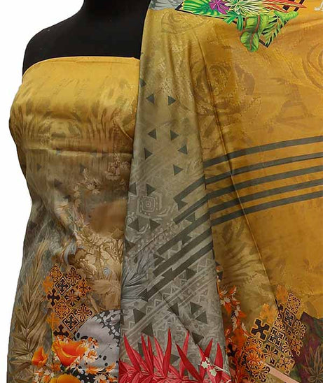 Noor Afroz D/Excl Lawn`21 D#17085 (Mustard)