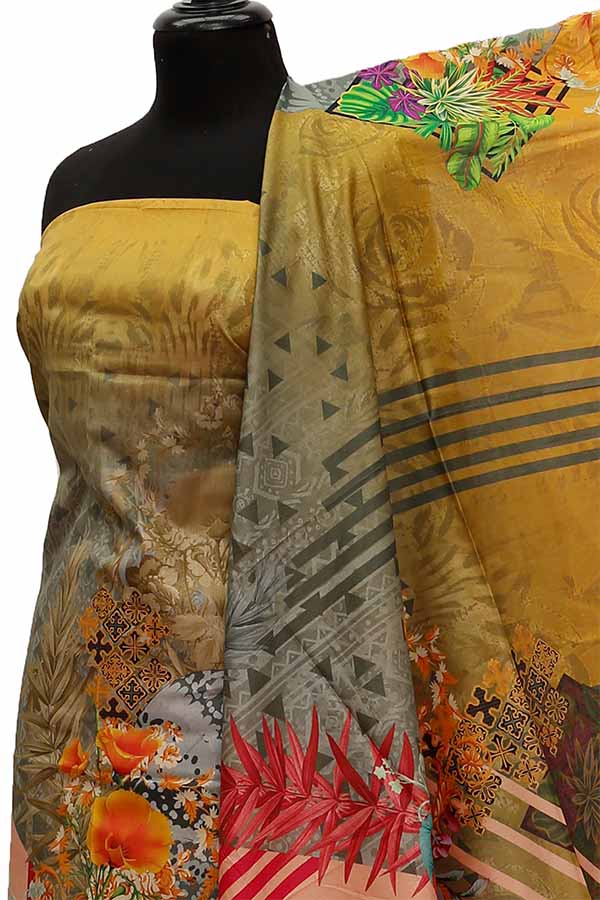 Noor Afroz D/Excl Lawn`21 D#17085 (Mustard)