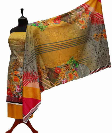 Noor Afroz D/Excl Lawn`21 D#17085 (Mustard)