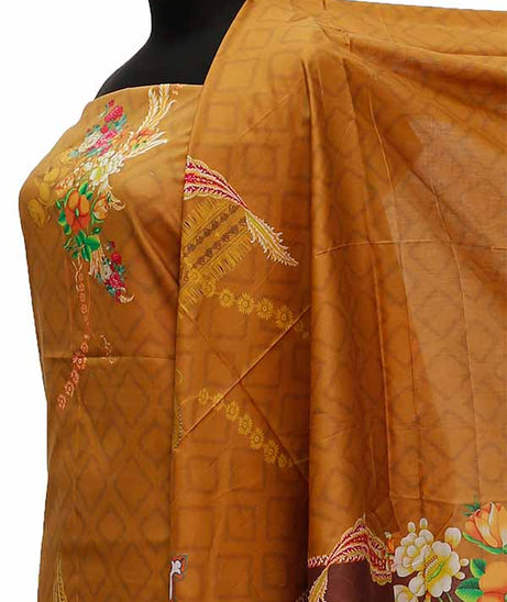 Noor Afroz D/Excl Lawn`21 D#17089 (Mustard)