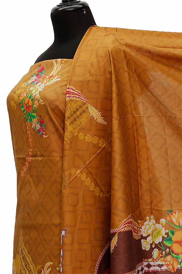 Noor Afroz D/Excl Lawn`21 D#17089 (Mustard)