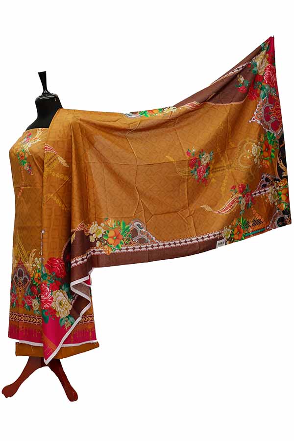 Noor Afroz D/Excl Lawn`21 D#17089 (Mustard)