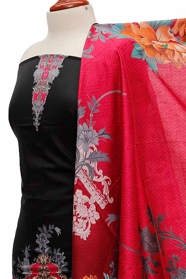 Noor Afroz D/Excl Lawn`21 D#17093 (Black)