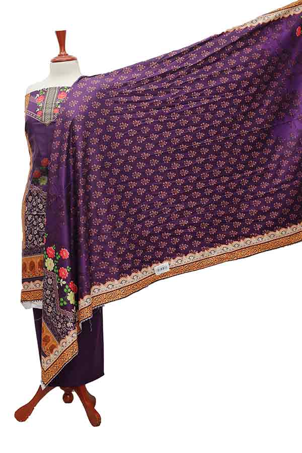 Noor Afroz D/Excl Linen'21 D#213 (Purple)
