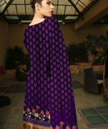 Noor Afroz D/Excl Linen'21 D#213 (Purple)