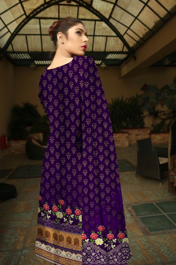 Noor Afroz D/Excl Linen'21 D#213 (Purple)