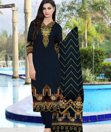 Noor Afroz Digital Dhanak'21 D#250 (N-Blue)