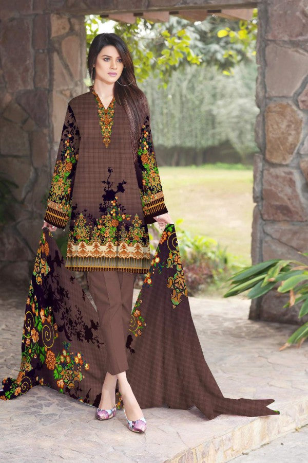 Noor Afroz Digital Dhanak'21 D#258 (Chocolate)