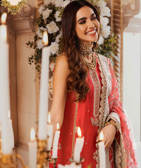 Noor By Saadia Asad Wedding Collection`21 D#8 Coral