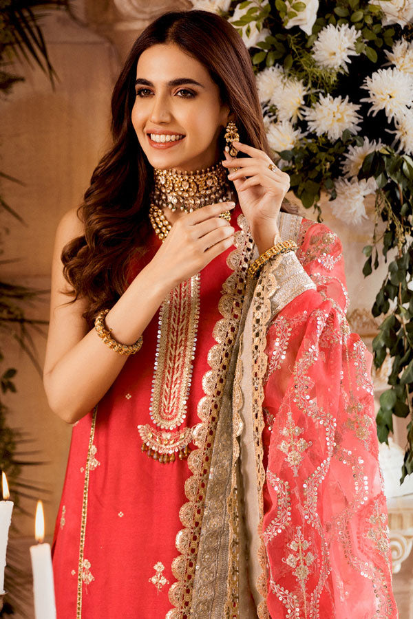 Noor By Saadia Asad Wedding Collection`21 D#8 Coral