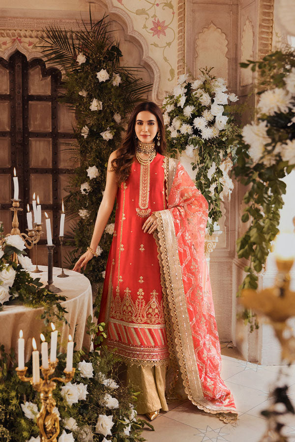 Noor By Saadia Asad Wedding Collection`21 D#8 Coral