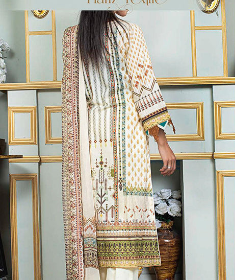 Noor E/Zari Lawn C/Dupatta'23 D#55 (L Fawn)