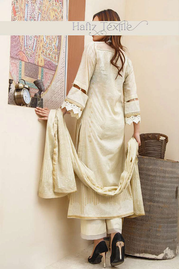 Noor Emb Lawn L/Dupatta'23 D#4 (Fawn)