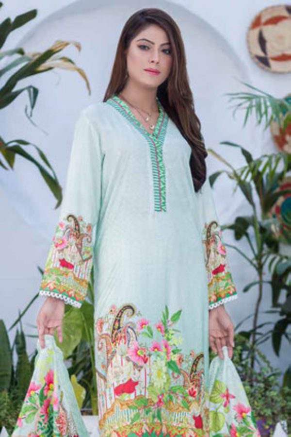 Noor Jahan D/Print Cotail Shawl`20 D#06