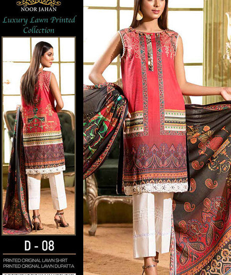 Noor Jahan Luxury Lawn`22 D#08