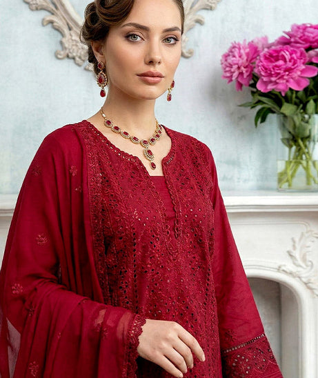Noor Jahan Noor-E-Nazar Lawn`26 D#01 (Magenda)