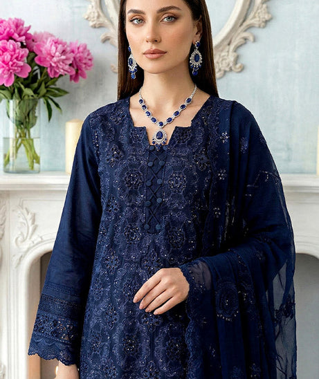 Noor Jahan Noor-E-Nazar Lawn`26 D#01 (N-BLUE)