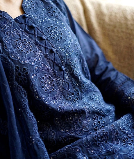 Noor Jahan Noor-E-Nazar Lawn`26 D#01 (N-BLUE)