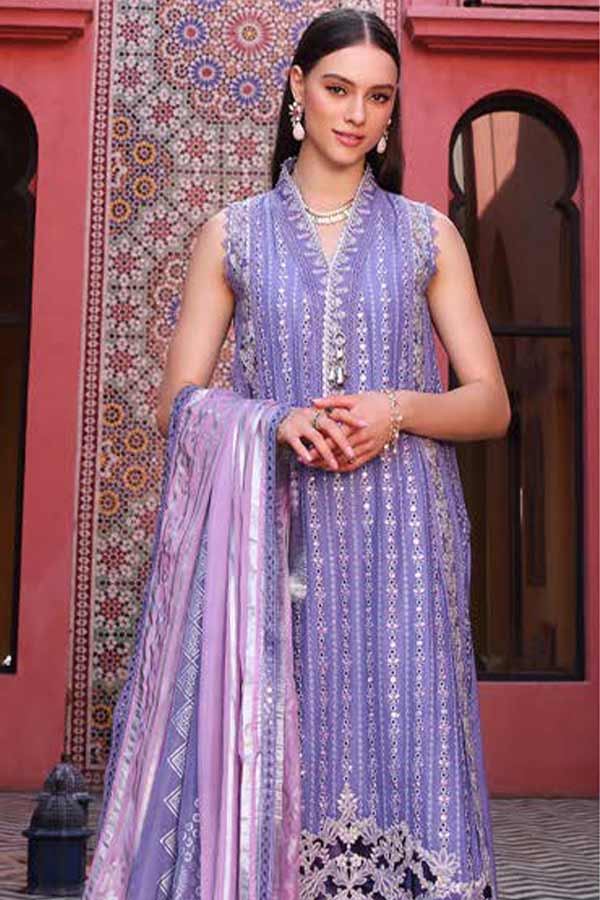 Noor By Saadia Asad Luxury Chikenkari Lawn`23 D#11-A