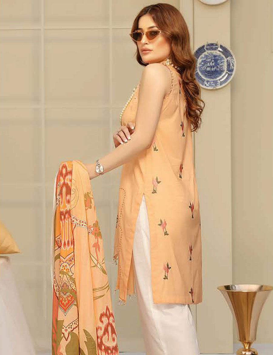 Nouratan Chikankari M/Lawn`21 D#02