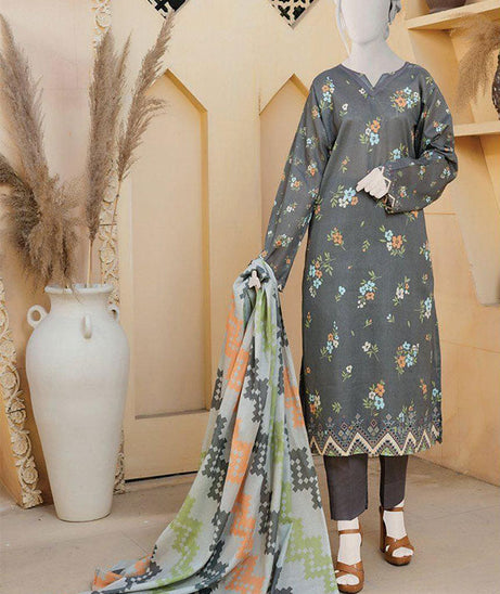 Oriens Digital Print Lawn`25 D#803 (D Grey)