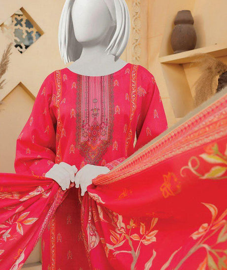 Oriens Digital Print Lawn`25 D#804 (SH Pink)